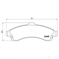 Тормозные колодки, комплект BREMBO p10009 2444 8 7759D882 799781 - Изображение 2