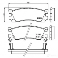 Тормозные колодки дисковые, комплект BREMBO 800323 213 19 P 49 025 21320 - Изображение 2