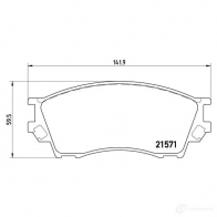Тормозные колодки дисковые, комплект BREMBO 21 571 800318 7520D643 P 49 019 - Изображение 2