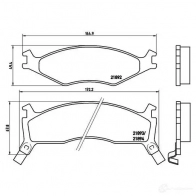 Тормозные колодки, комплект BREMBO 21893 p30006 800148 218 92 - Изображение 2