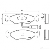 Тормозные колодки, комплект BREMBO 20783 20 640 800004 p24012 - Изображение 2