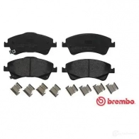 Тормозные колодки дисковые, комплект BREMBO 2 4668 P 83 109 24669 801044 - Изображение 7