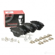 Тормозные колодки дисковые, комплект BREMBO 25828 25 827 800787 P 61 124 - Изображение 2