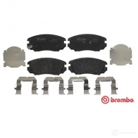 Тормозные колодки дисковые, комплект BREMBO P 59 054 800658 24416 244 15 - Изображение 3
