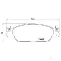 Тормозные колодки дисковые, комплект BREMBO 800234 7676D805 P 36 012 2342 3 - Изображение 2