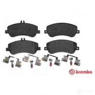 Тормозные колодки дисковые, комплект BREMBO 24868 2486 7 P 50 086 800431 - Изображение 6