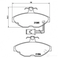 Тормозные колодки, комплект BREMBO 21085 p52011 800478 210 84