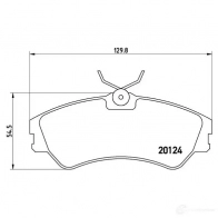 Тормозные колодки, комплект BREMBO 2 0124 p85028 801094 8657D1457 - Изображение 2