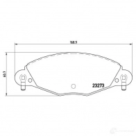 Тормозные колодки дисковые, комплект BREMBO 232 73 P 61 072 800735 Y5BDS - Изображение 9