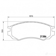 Тормозные колодки дисковые, комплект BREMBO 7428D549 2 1386 800549 P 56 028 - Изображение 2
