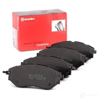 Тормозные колодки дисковые, комплект BREMBO 24 222 24223 800916 P 78 017 - Изображение 2