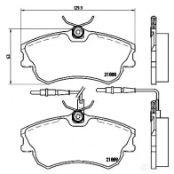 Тормозные колодки, комплект BREMBO 21889 p68023 800852 2 1888 - Изображение 2
