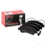 Тормозные колодки дисковые, комплект BREMBO P 61 125 220 41 800788 24465 - Изображение 2