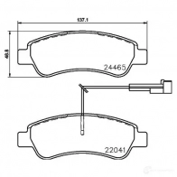 Тормозные колодки дисковые, комплект BREMBO P 61 125 220 41 800788 24465 - Изображение 3