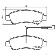 Тормозные колодки дисковые, комплект BREMBO P 61 125 220 41 800788 24465 - Изображение 6