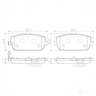 Тормозные колодки дисковые, комплект BREMBO P49044N 1438411054 JDO GW - Изображение 2