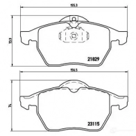 Тормозные колодки дисковые, комплект BREMBO P 59 022 23115 2182 9 800630 - Изображение 6