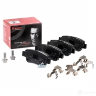 Тормозные колодки дисковые, комплект BREMBO P 28 046 24636 24 635 800126 - Изображение 2