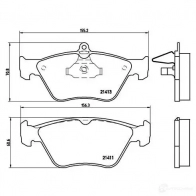 Тормозные колодки, комплект BREMBO 21413 p59019 800627 214 11 - Изображение 2