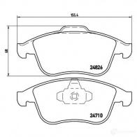 Тормозные колодки дисковые, комплект BREMBO P 68 052 800879 24 710 24826 - Изображение 2