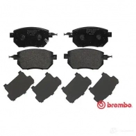 Тормозные колодки дисковые, комплект BREMBO 24057 800570 P 56 051 24 056 - Изображение 3