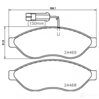 Тормозные колодки, комплект BREMBO 799972 2 4468 p23144 24469 - Изображение 8