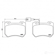Тормозные колодки дисковые, комплект BREMBO P 23 129 799957 24853 2 4852 - Изображение 5