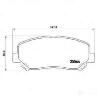 Тормозные колодки дисковые, комплект BREMBO 800343 25 564 D16238836 P 49 045 - Изображение 5