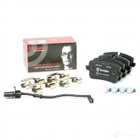 Тормозные колодки дисковые, комплект BREMBO 25214 P 85 150 246 06 801210 - Изображение 2