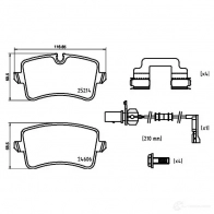 Тормозные колодки дисковые, комплект BREMBO 25214 P 85 150 246 06 801210 - Изображение 3