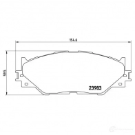 Тормозные колодки дисковые, комплект BREMBO P 83 074 239 83 801009 8294D1178 - Изображение 5
