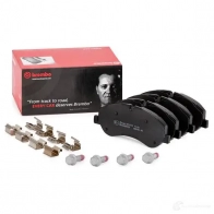 Тормозные колодки дисковые, комплект BREMBO D17879014 800076 P 24 152 256 02 - Изображение 2