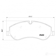 Тормозные колодки дисковые, комплект BREMBO D17879014 800076 P 24 152 256 02 - Изображение 5