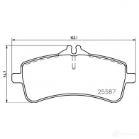 Тормозные колодки дисковые, комплект BREMBO 5QC 30J Mercedes S-Class (W222) 4 Седан 6.0 S 650 Maybach (2280) 630 л.с. 2017 – 2024 P 50 131