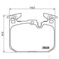 Тормозные колодки дисковые, комплект BREMBO T81 5E P 06 088X 8020584068663 1422938922 - Изображение 5