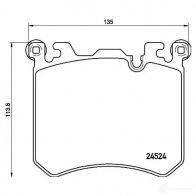 Тормозные колодки дисковые, комплект BREMBO D14298546 P 06 077 2452 4 799748 - Изображение 2