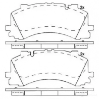 Тормозные колодки дисковые, комплект BREMBO PXC 9TM7 1422938818 802058406844 P 85 170 - Изображение 2