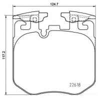 Тормозные колодки дисковые, комплект BREMBO P 06 106 2239 2 22618 1210376587 - Изображение 2