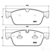Тормозные колодки дисковые, комплект BREMBO U1T 2ID P 50 102X 8020584069011 1422938881 - Изображение 2