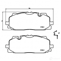 Тормозные колодки дисковые, комплект BREMBO 1422938820 8020584069516 6 MSV6 P 85 165X - Изображение 7