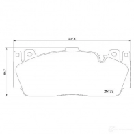 Тормозные колодки дисковые, комплект BREMBO P 06 079 D16488876 799750 251 33 - Изображение 2