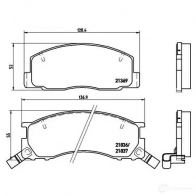 Тормозные колодки дисковые, комплект BREMBO P 83 029 21836 800966 2136 9 - Изображение 2