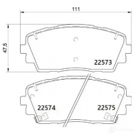 Тормозные колодки дисковые, комплект BREMBO P 30 115 V CUJTLR 1438411537 - Изображение 2