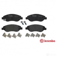 Тормозные колодки дисковые, комплект BREMBO 24551 800657 P 59 053 245 50 - Изображение 3