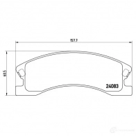 Тормозные колодки дисковые, комплект BREMBO 24 083 7846D945 800263 P 37 008 - Изображение 5