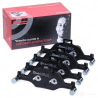 Тормозные колодки дисковые, комплект BREMBO 1422938920 8020584069646 P 06 107 RFA CP - Изображение 2