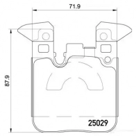Тормозные колодки дисковые, комплект BREMBO P 06 087X N3E OKAG 1422938923 8020584068656 - Изображение 5