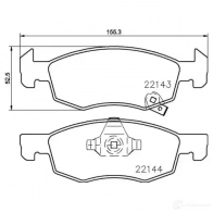 Тормозные колодки дисковые, комплект BREMBO 800673 P 59 084 2212 3 22124 - Изображение 2