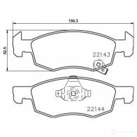Тормозные колодки дисковые, комплект BREMBO 800673 P 59 084 2212 3 22124 - Изображение 3