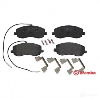 Тормозные колодки, комплект BREMBO 800767 2483 9 p61104 24840 - Изображение 3